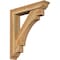 Ekena Millwork Merced Traditional Rough Sawn Bracket w/ Offset Brace, Western Red Cedar, 6"W x 30"D x 34"H BKT0604X30X34MRC01RWR - alternate 1